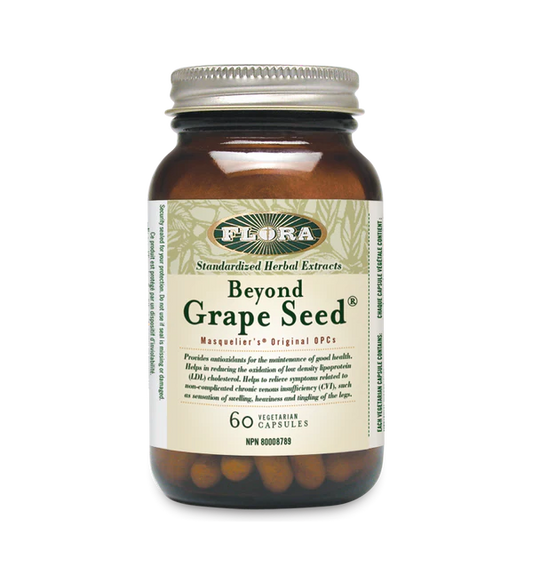 Flora   Beyond Grape Seed® - 50mg Masquelier's® OPCs60 caps