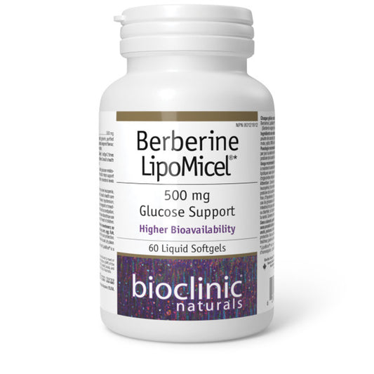BioClinic   Berberine LipoMicel · 500 mg   60 Softgel