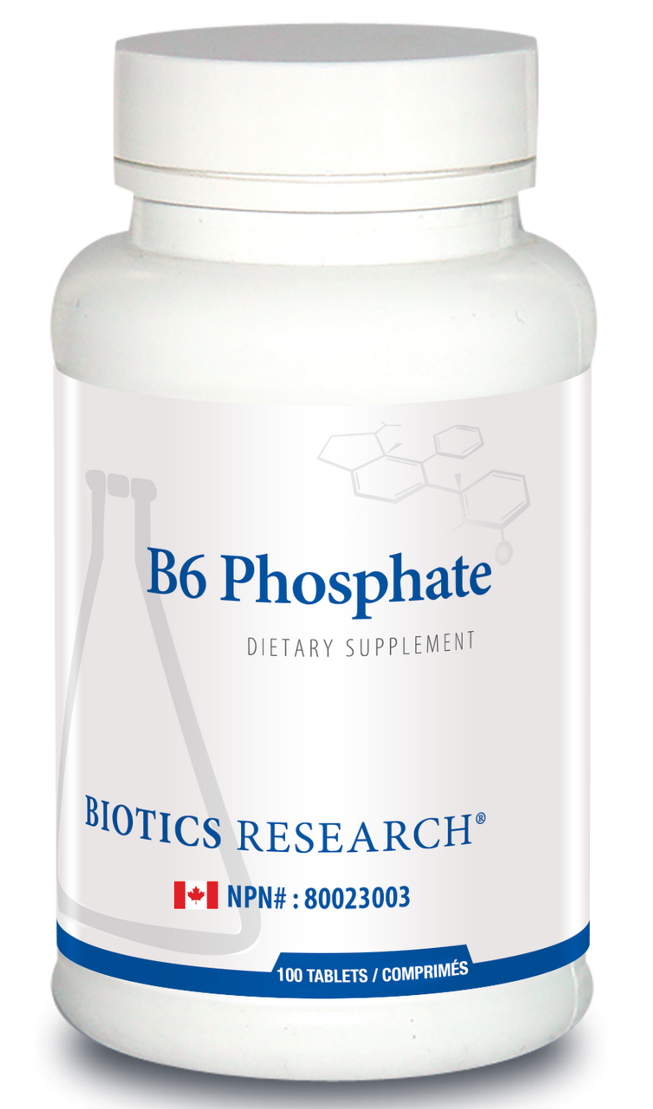 BIOTICS - B6 PHOSPHATE (P-5-P) - 100 Tablets