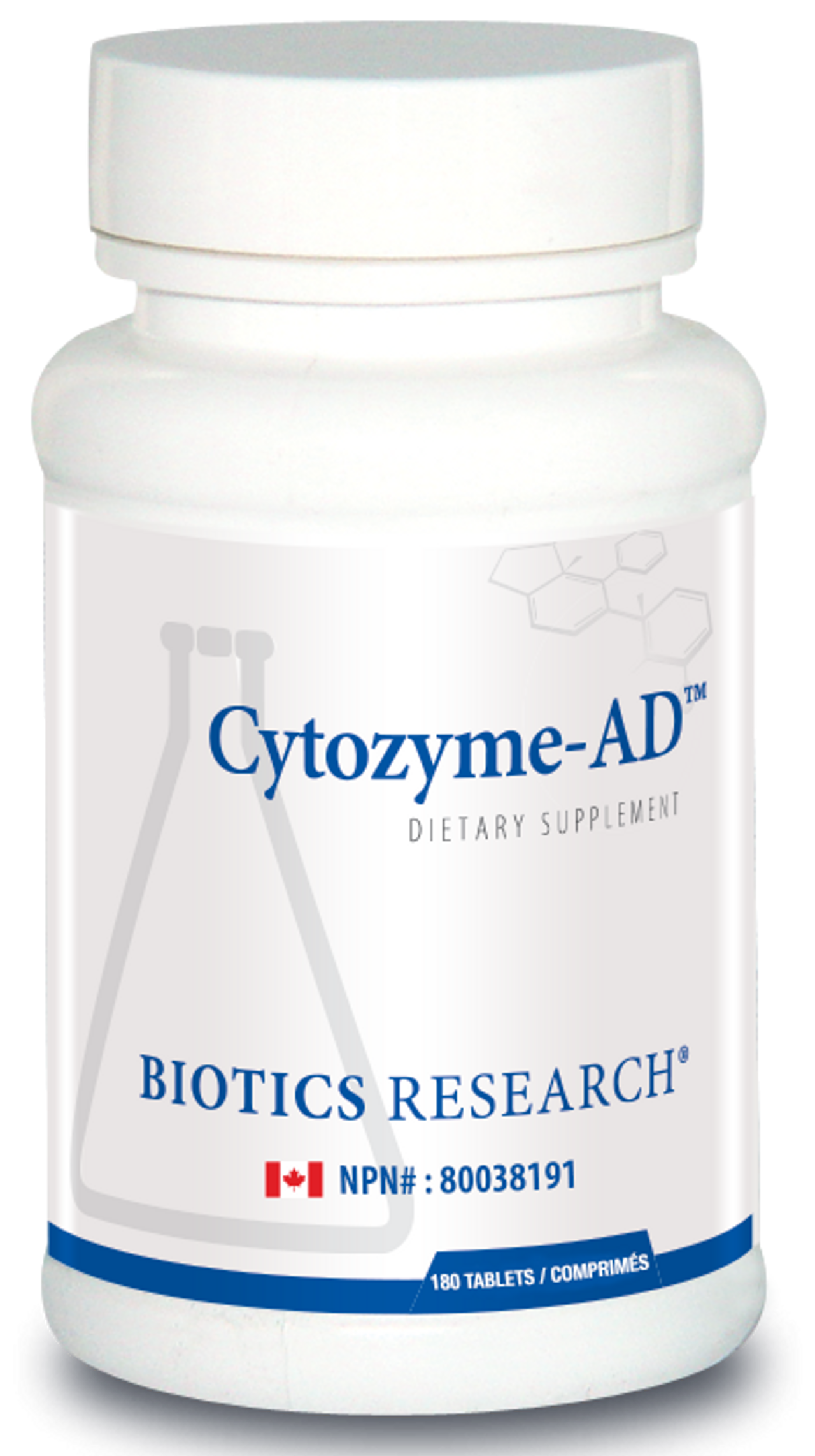 BIOTICS - Cytozyme Ad (Adrenal) - For Fatigue - 180 Tablets