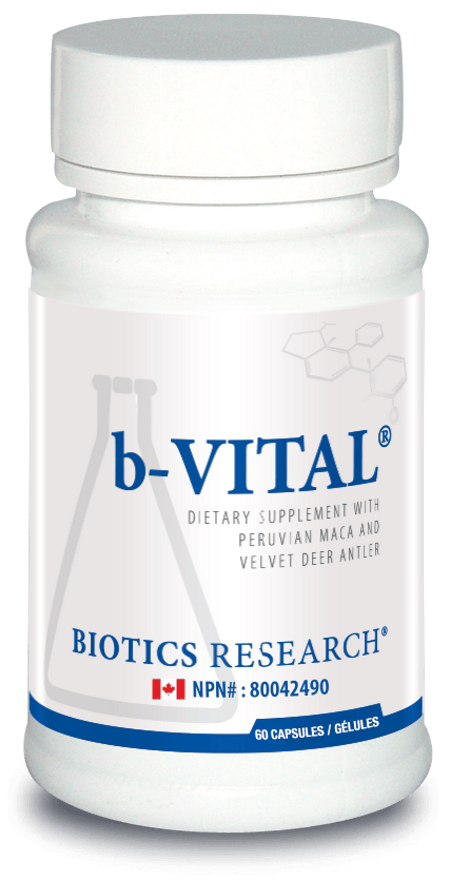 BIOTICS - b-Vital (Augments Testosterone) - 60 Capsules