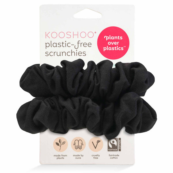 Kooshoo - Plastic-free Scrunchies - All Black
