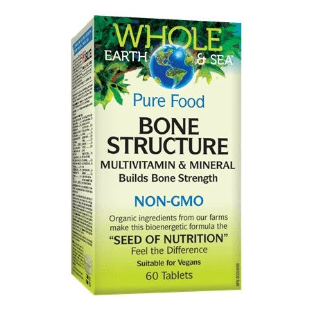Natural Factors   Bone Structure Multivitamin & Mineral, Whole Earth & Sea   60tabs