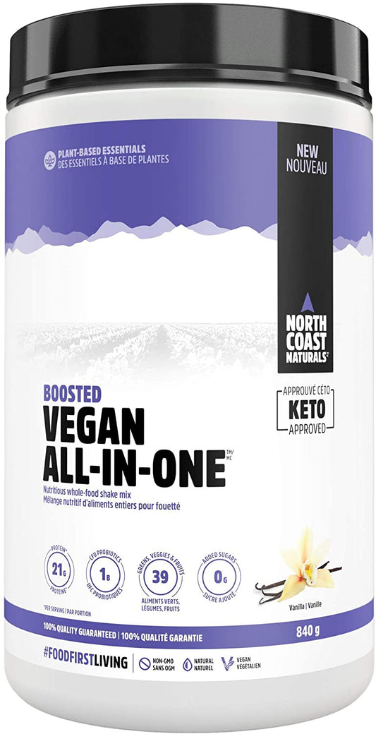 North Coast Naturals - Boosted Vegan All-In-One™ Vanilla - 840 g