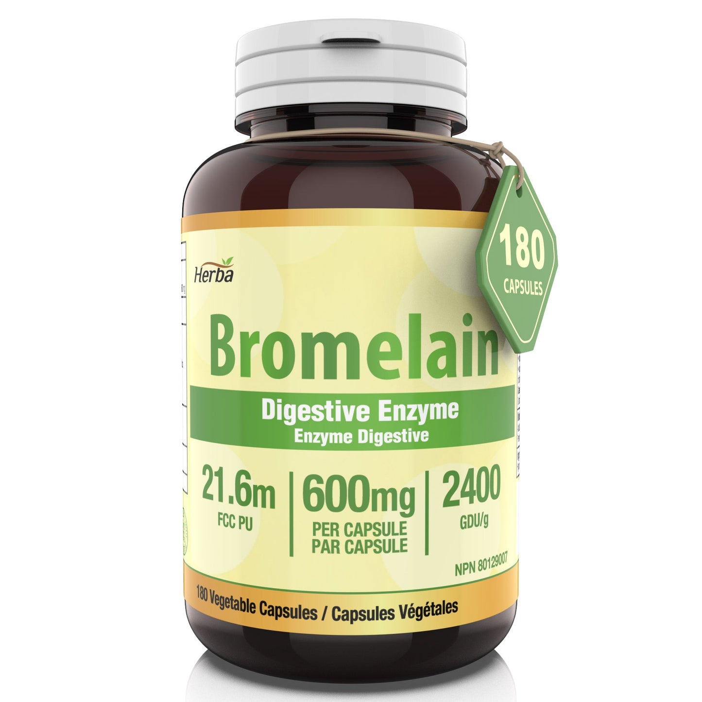 Herba  Bromelain 600mg - 180 Capsules