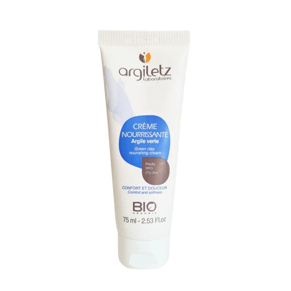 Argiletz  Nourishing Dry Foot Cream GREEN Clay - Organic  75 ml