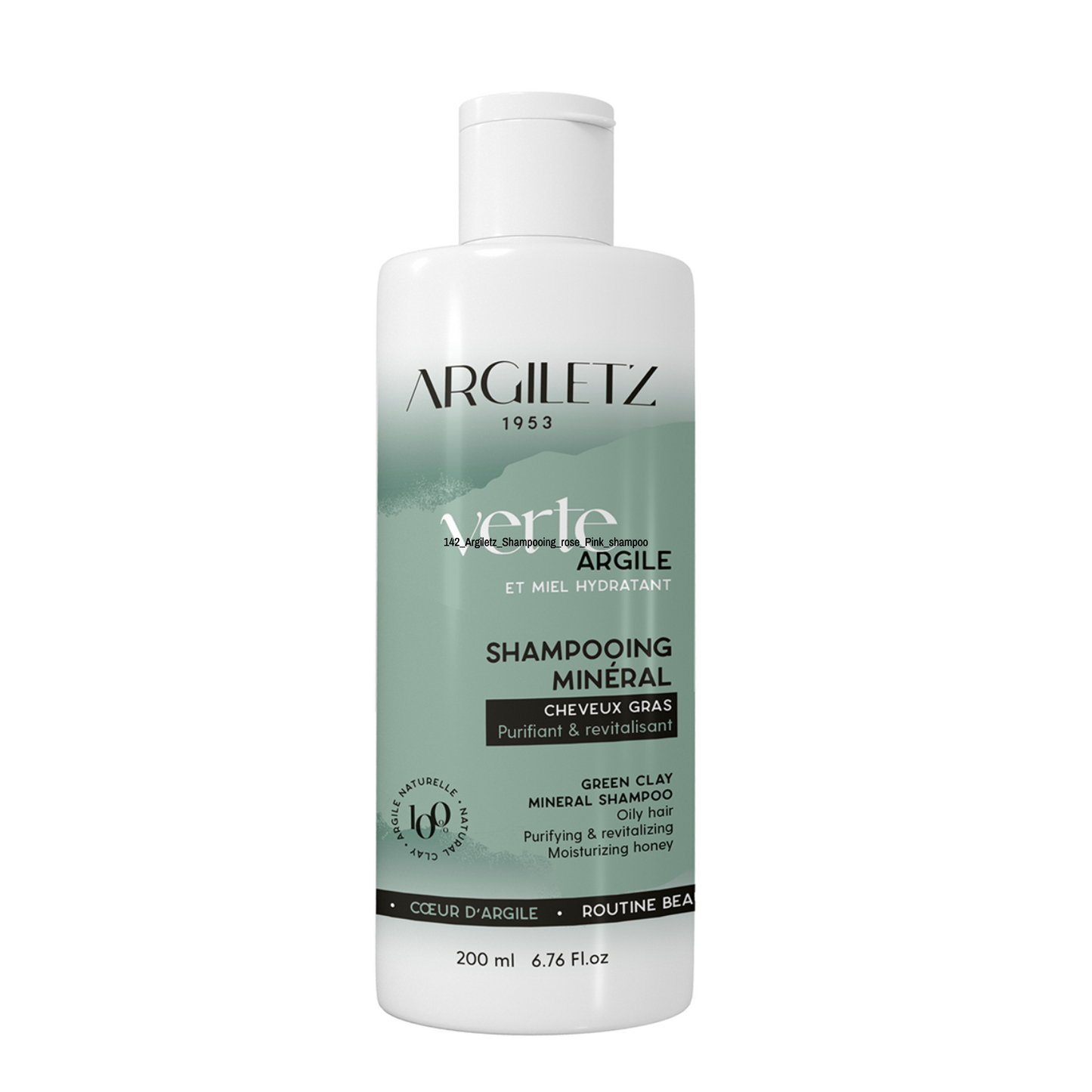 Argiletz - Shampoo for Oily Hair - GREEN Clay - 200 ml