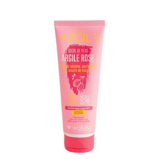 Argiletz - Exfoliating Face Scrub - PINK Clay - 100 ml