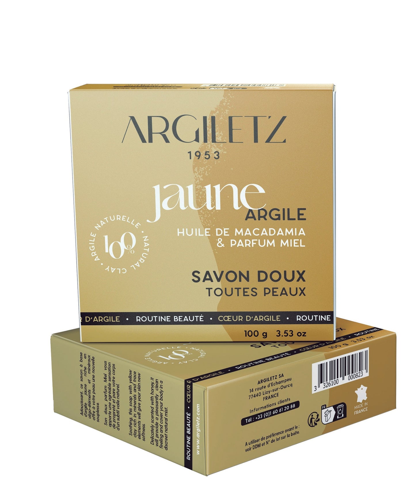 Argiletz - YELLOW Clay Soap & Honey Fragrance - 100 g