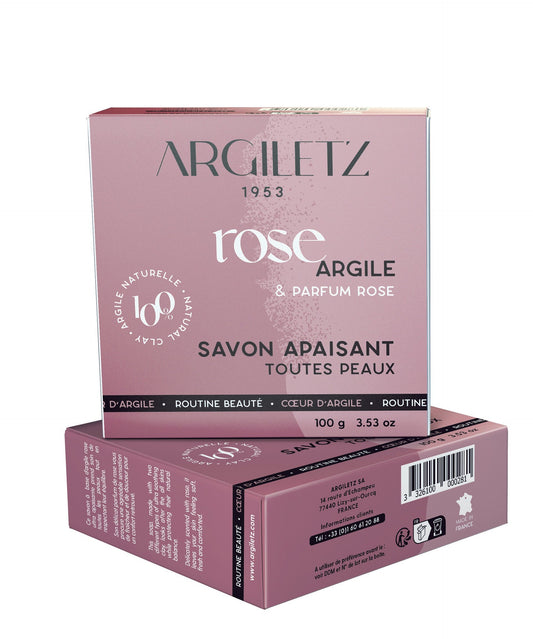 Argiletz - PINK Clay Soap & Rose Fragrance - 100 g