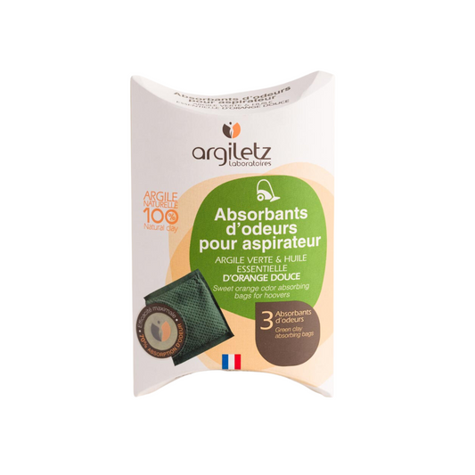 Argiletz - Odour-absorbing Bags for Vacuum - Sweet Orange - 1 paquet de 3 sachets
