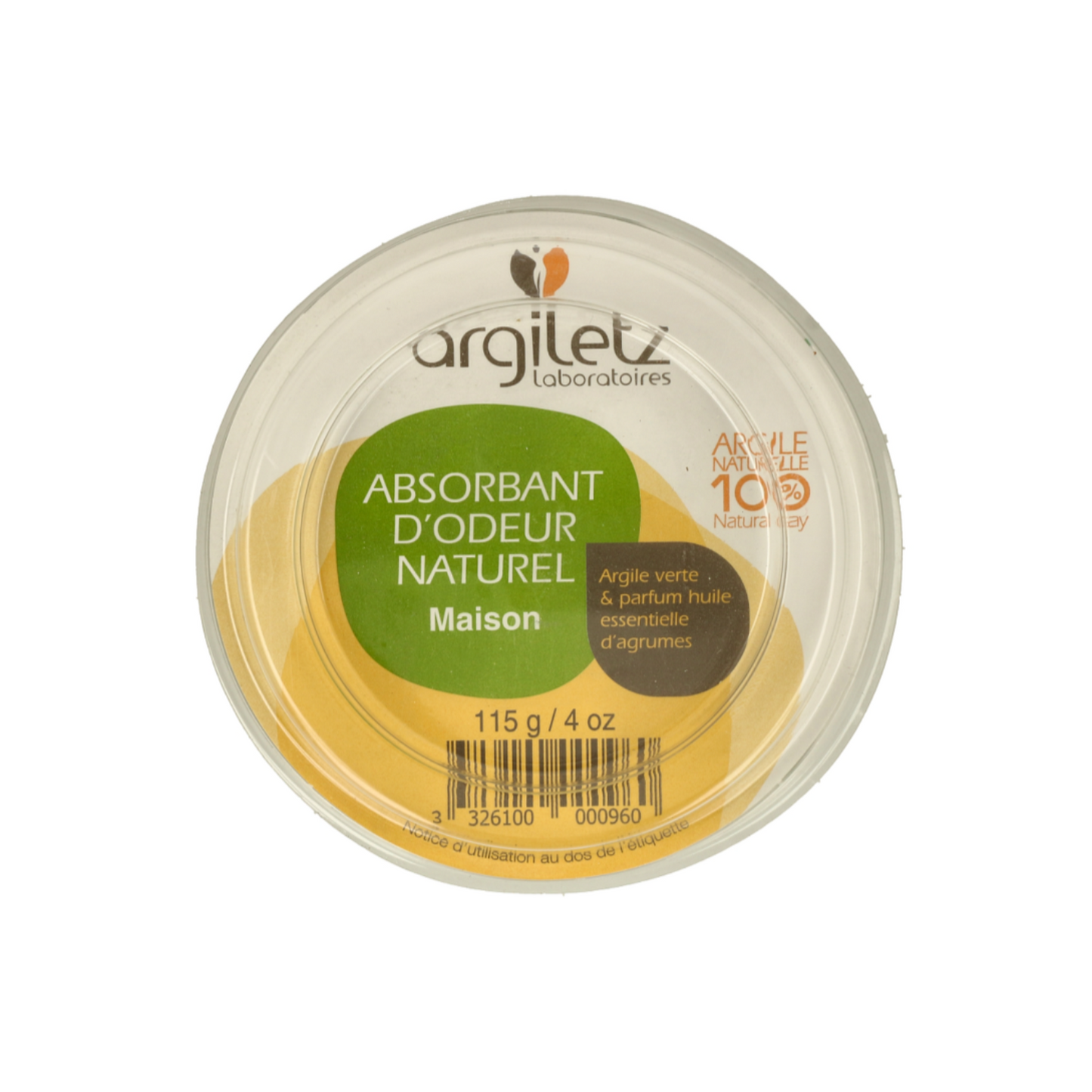 Argiletz - Odour Absorber for Home - GREEN Clay & Citrus - 115 g
