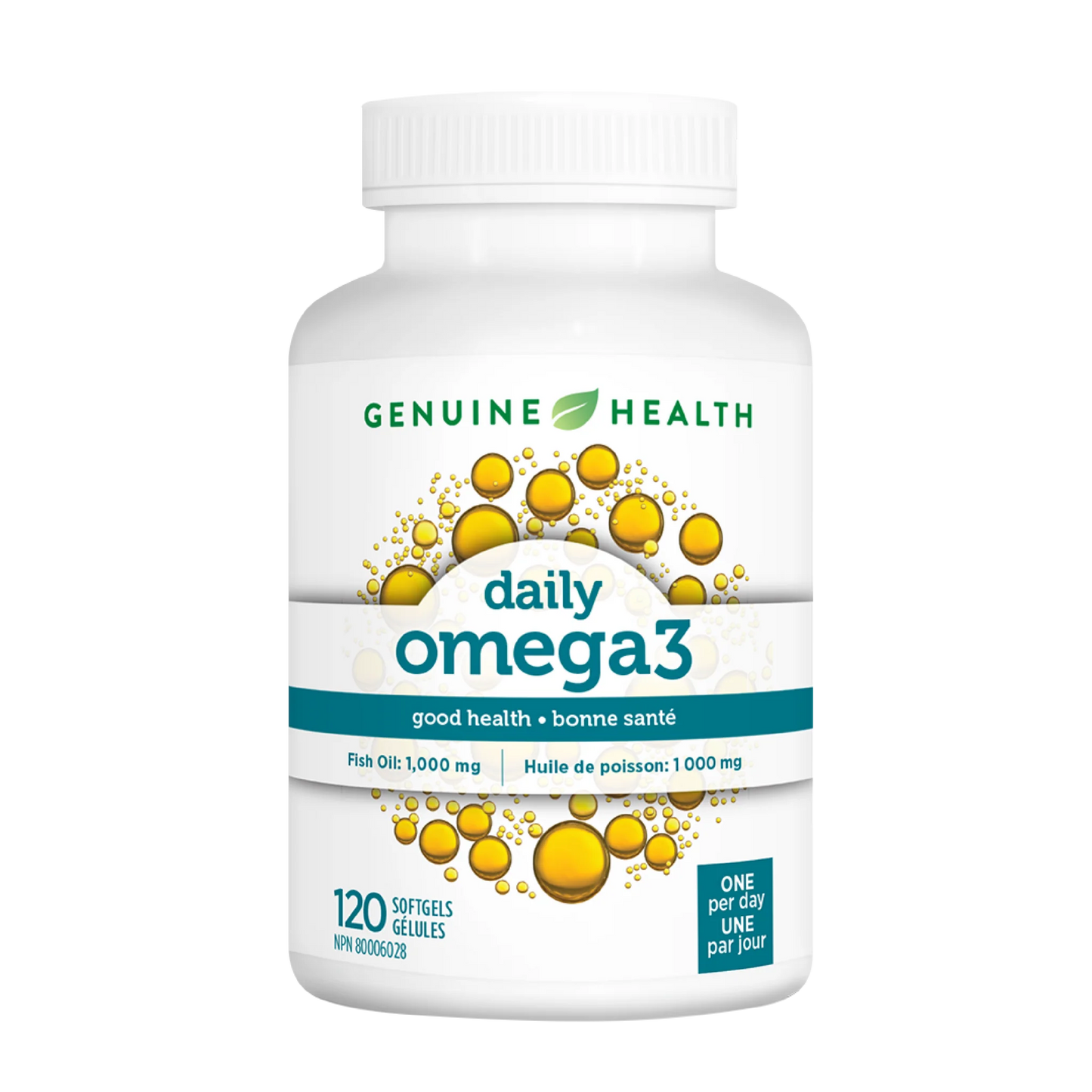 Genuin Health   omega3, 120 softgels (New Master Case Size)