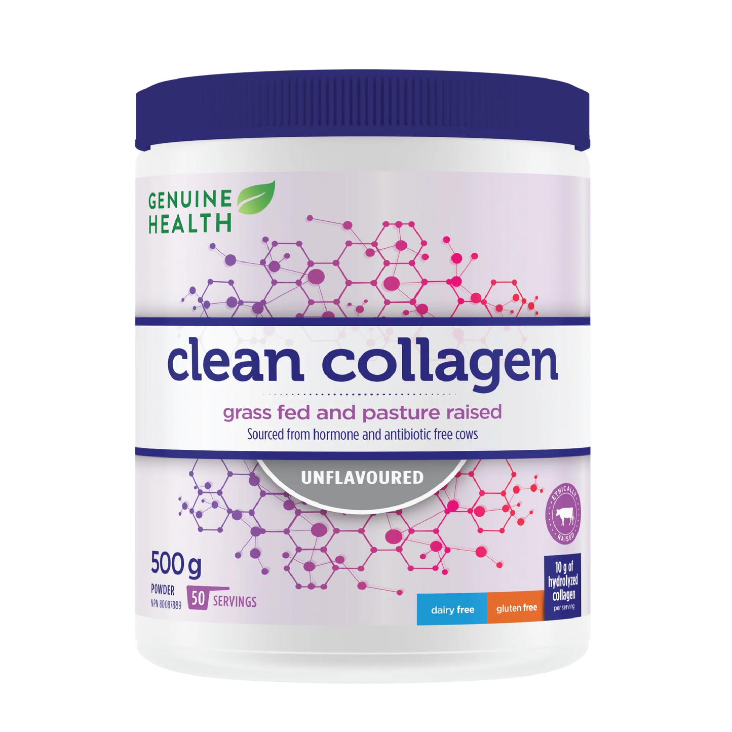 Genuin Health   clean collagen bovine unflavoured, 50 servings