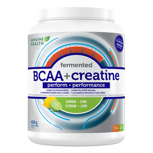 Genuin Health   fermented BCAA+ creatine lemon-lime, 20 servings