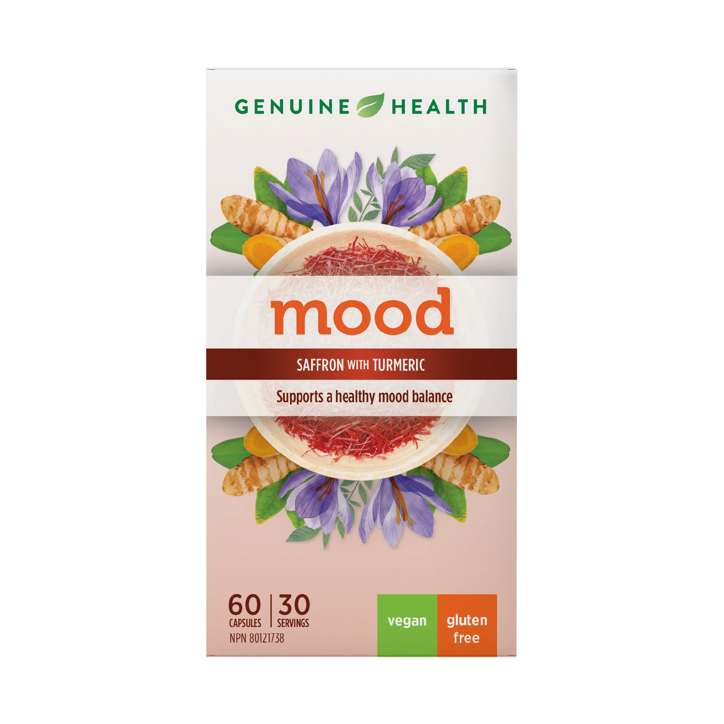 Genuin Health   mood - saffron and turmeric, 60 capsules