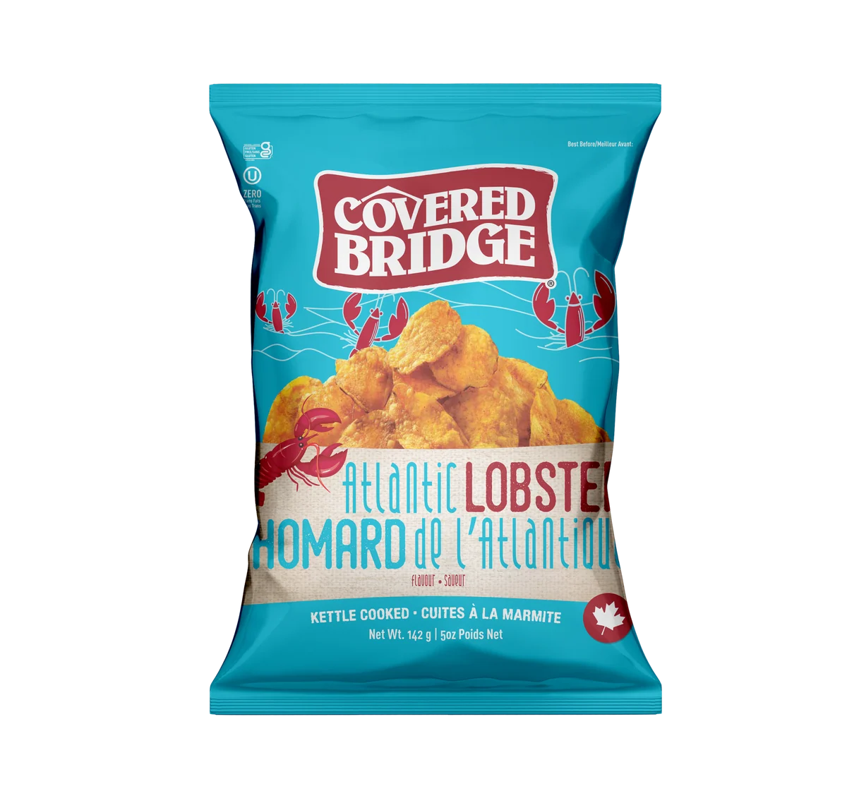 Covered Bridge Potato Chips - Atlanic Lobster - 12 x 142g