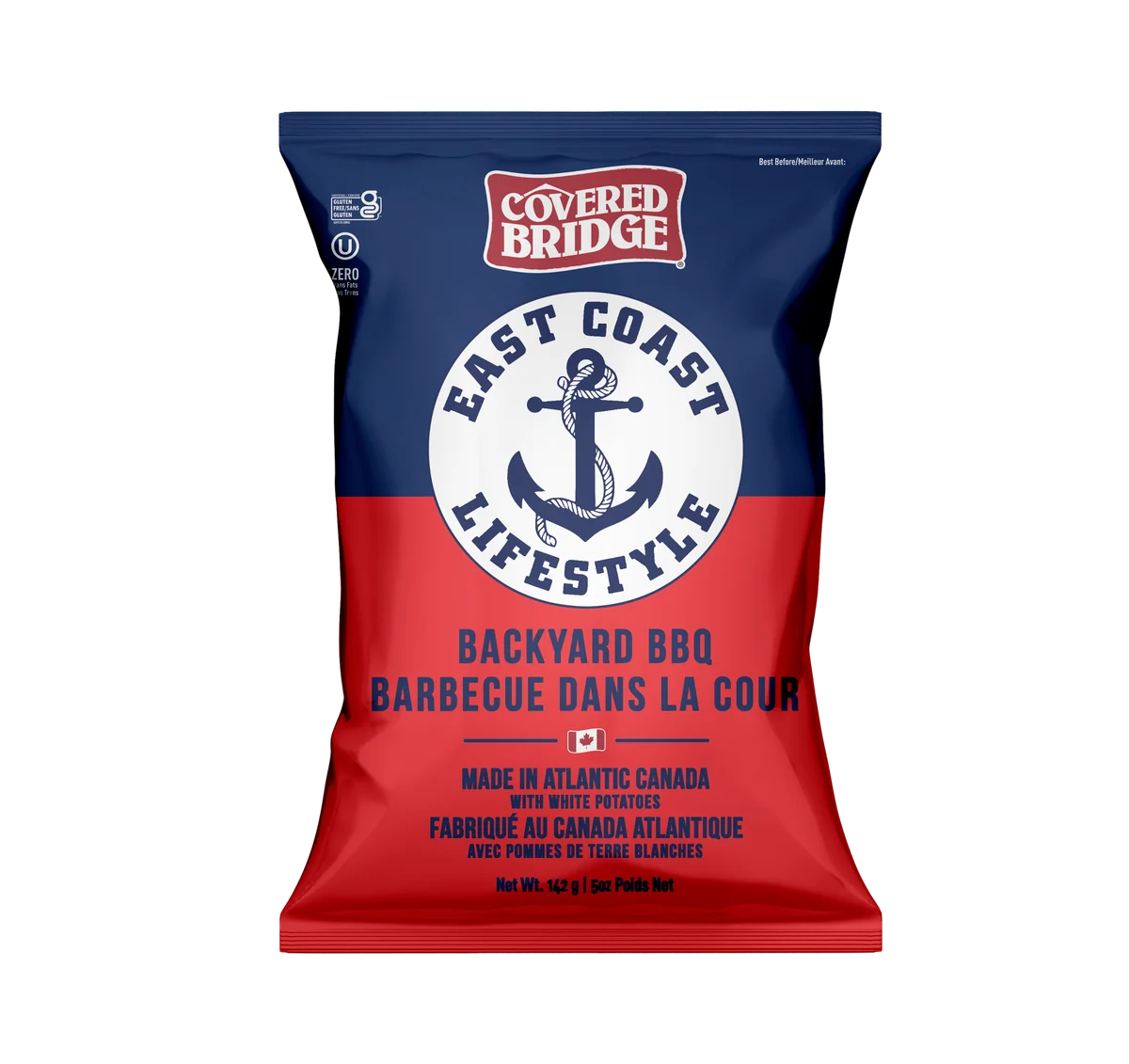 Covered Bridge Potato Chips - Backyard BBQ - 12 x 142g