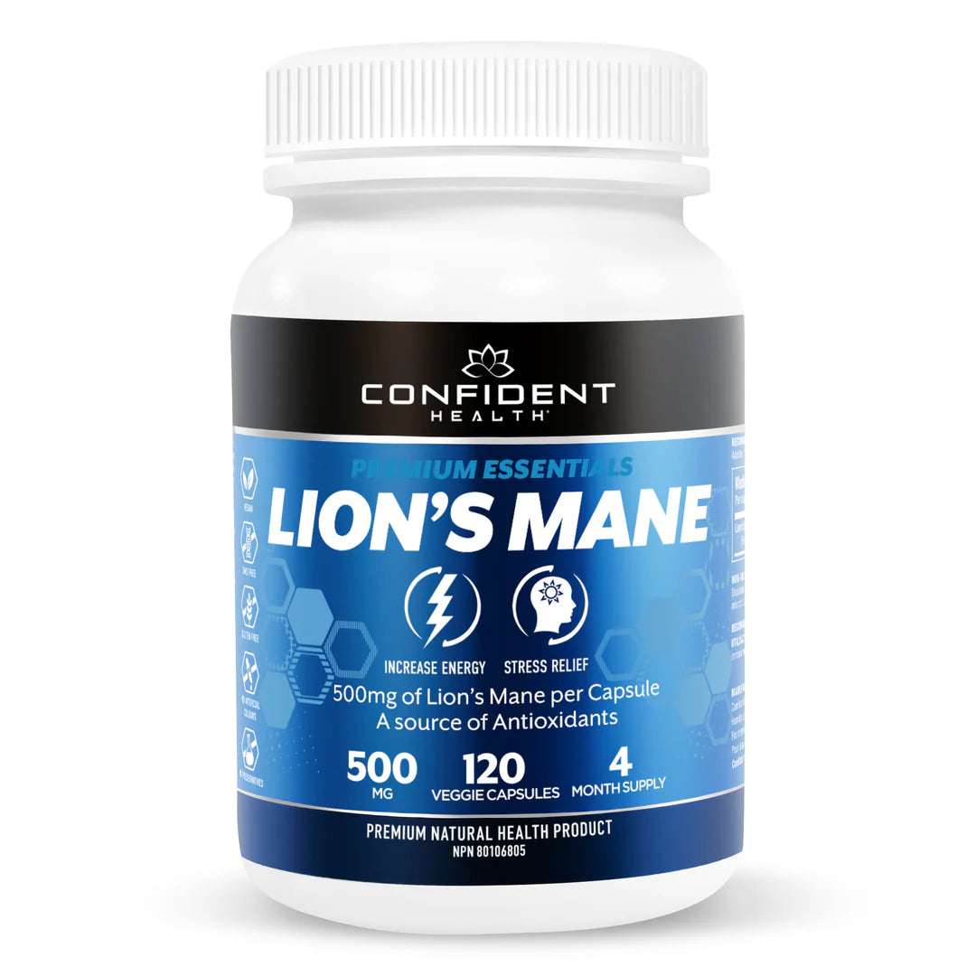 CONFIDENT health - Lions Mane 500mg Extract - 120 caps