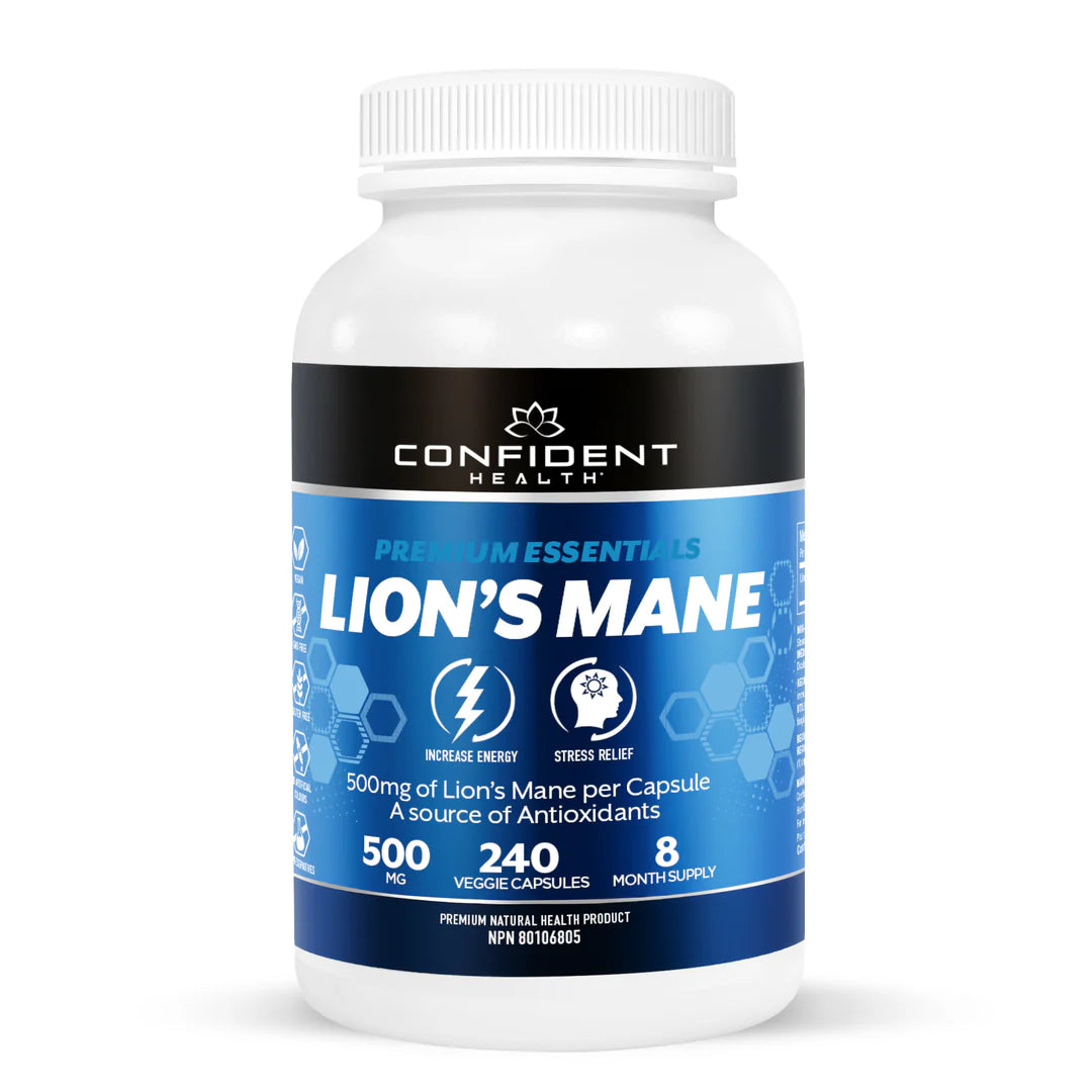 CONFIDENT health - Lions Mane 500mg Extract - 240 caps