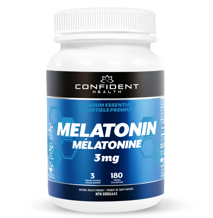 CONFIDENT health - Melatonin 3 mg - 180 caps