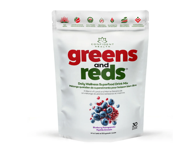 CONFIDENT health - Greens and Reds - 300g - Blueberry Pomegranate