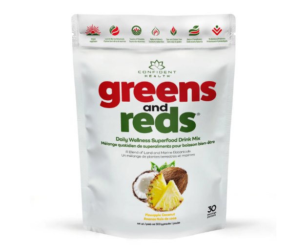 CONFIDENT health - Greens and Reds - 300g - Pineapple Coconut