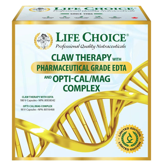 LIFE CHOICE    "Detox Kit(CLAW Therapy with EDTA,180's + Opti Ca