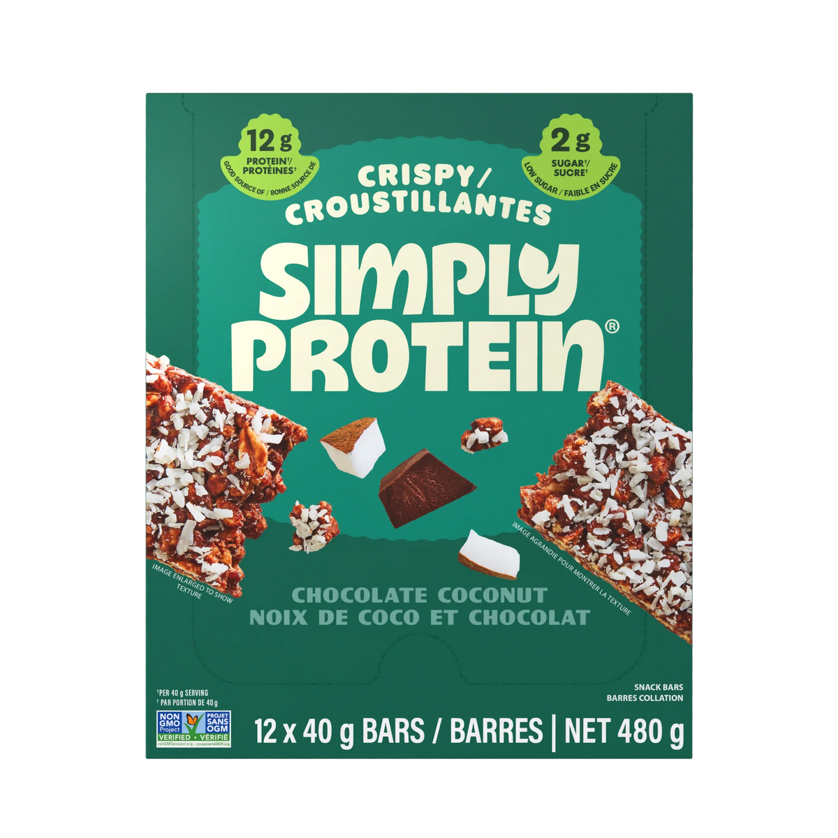 SimplyProtein - Chocolate Coconut - 12 x 40g