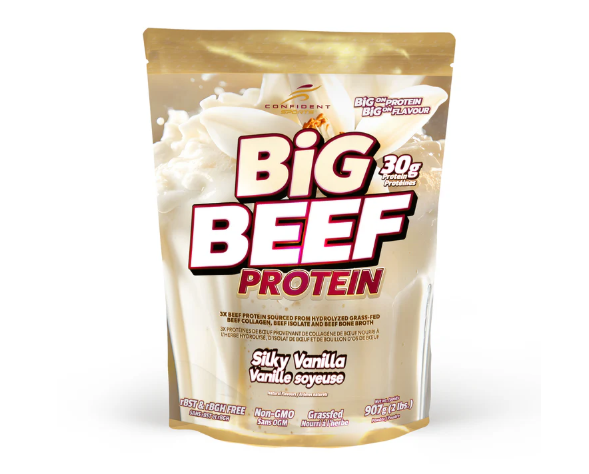 CONFIDENT SPORTS - Big Beef Protein - 907g - Silky Vanilla