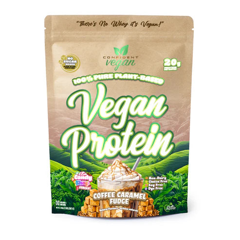 Confident Vegan - Vegan Protein - Coffee Caramel Fudge