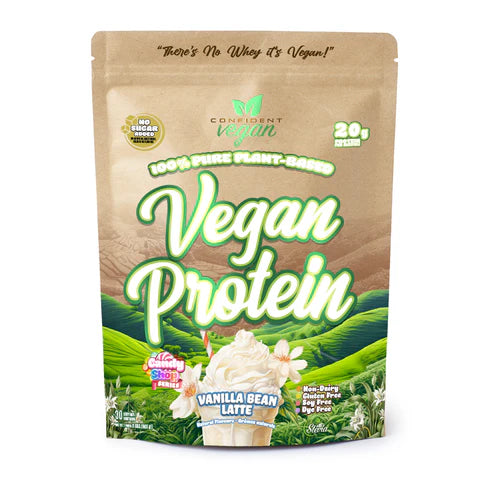 Confident Vegan - Vegan Protein - Vanilla Bean LattÃ©