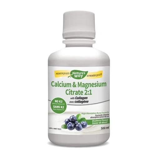 Nature's Way - Cal Mag No-K2 Liquid Blueberry - 500 ml