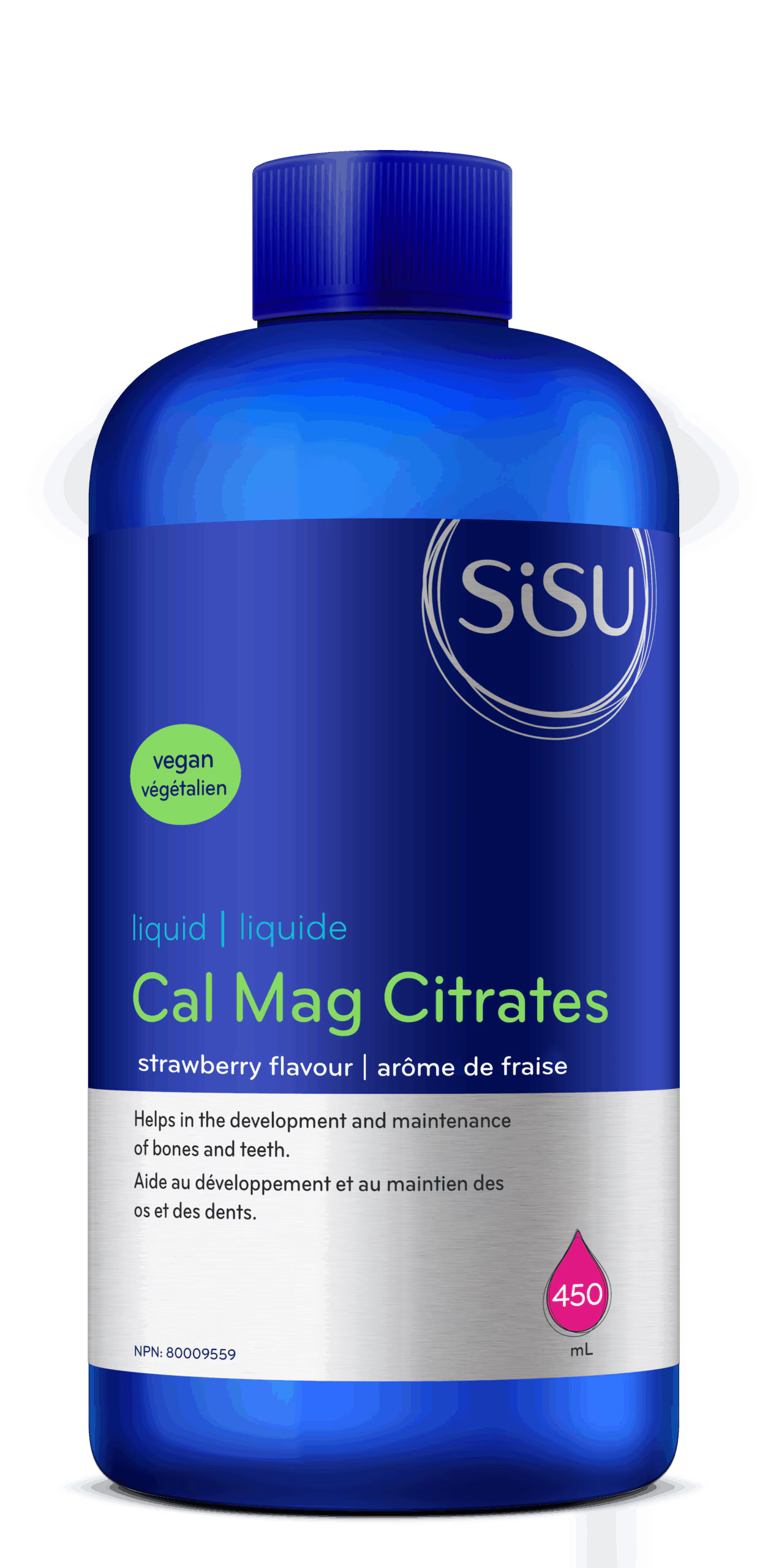 SISU Cal Mag Citrates Liquid with D3 (strawberry) 450 mL