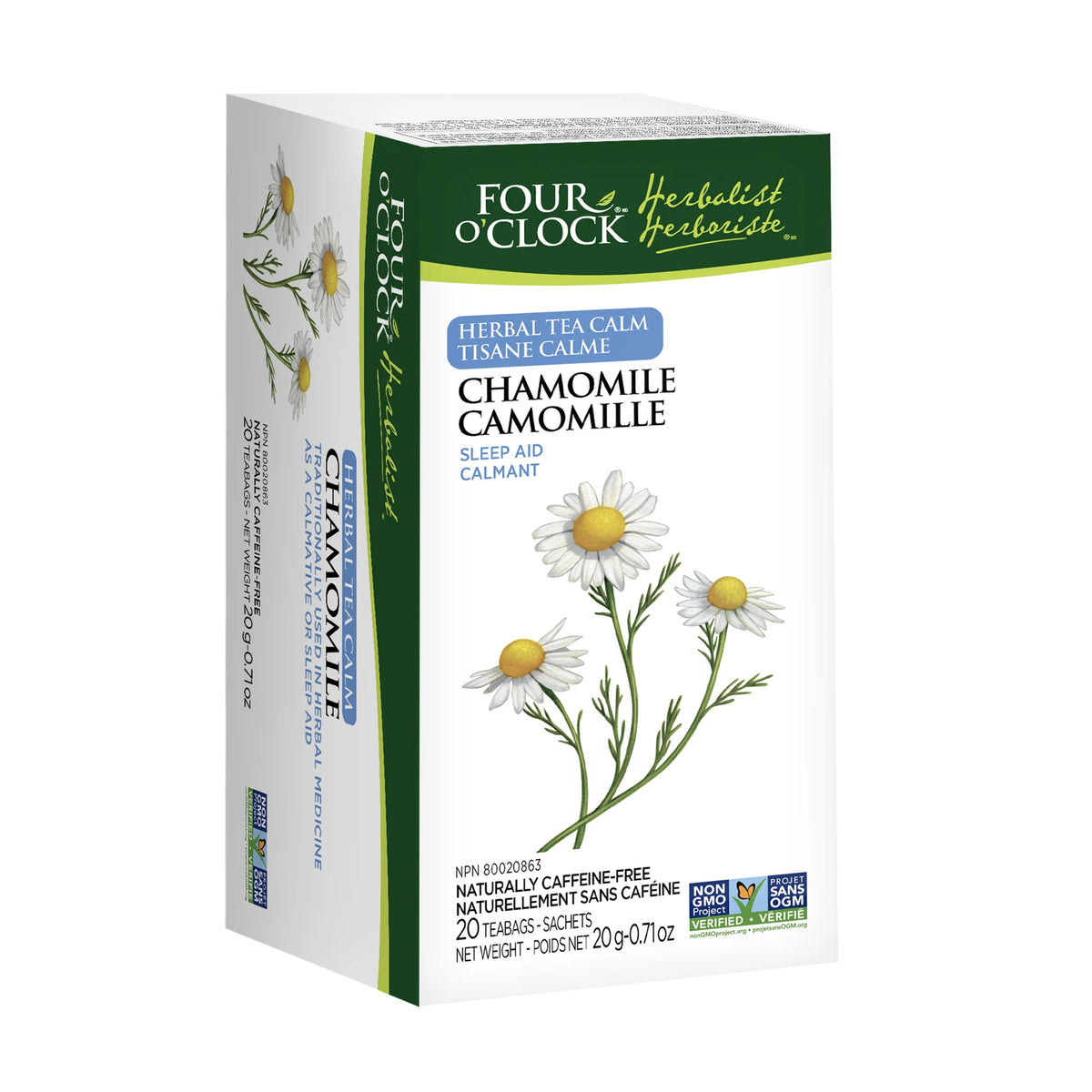 Four O'Clock - Chamomile Herbal Tea - 6 x 20bg