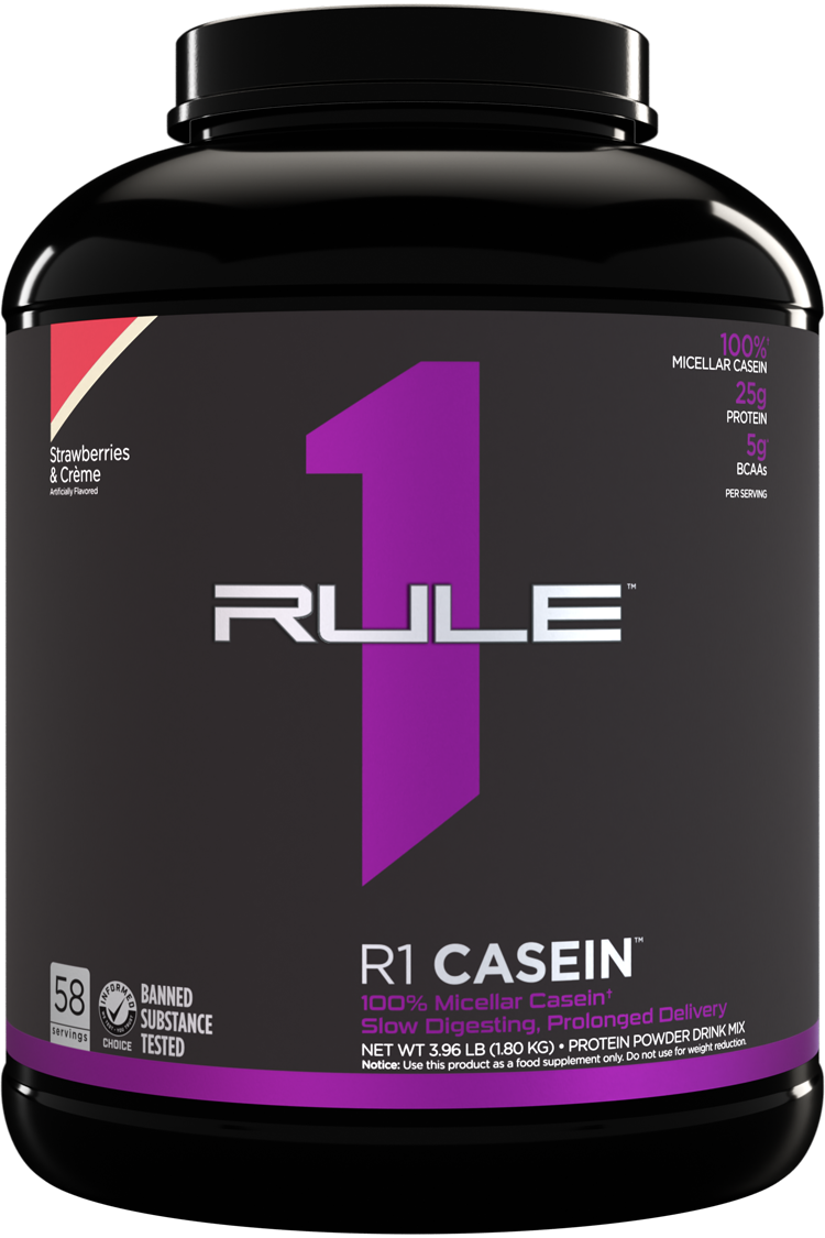 RULE 1   R1 CASEIN   STRAWBERRIES & CREME   4lbs
