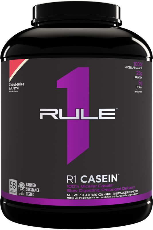 RULE 1   R1 CASEIN   STRAWBERRIES & CREME   4lbs
