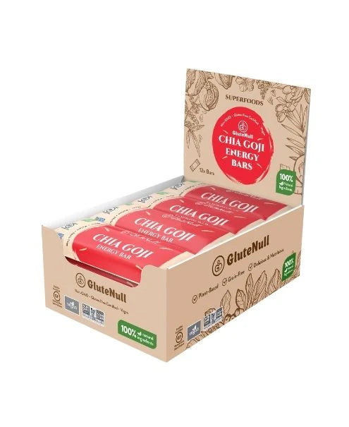 GLUTENULL    Chia Goji Bar, 12/pk