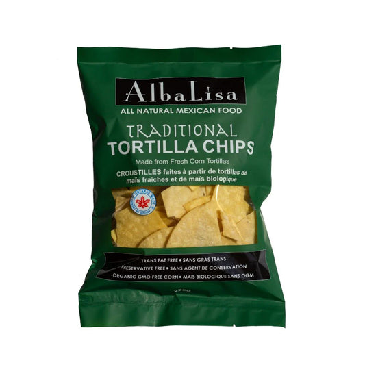 ALBALISA   TORTILLA CHIPS -  Traditional, Organic (gluten free/NGM)    220g