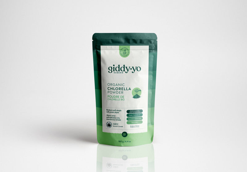 GIDDY-YO   Chlorella Powder - Organic   6 oz/180 g
