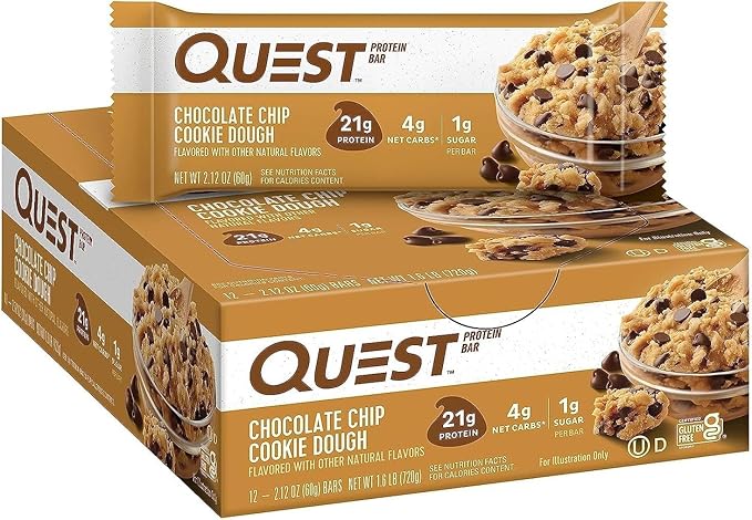 Quest   Quest Bar, Choc. Chip Cookie Dough, 12/box