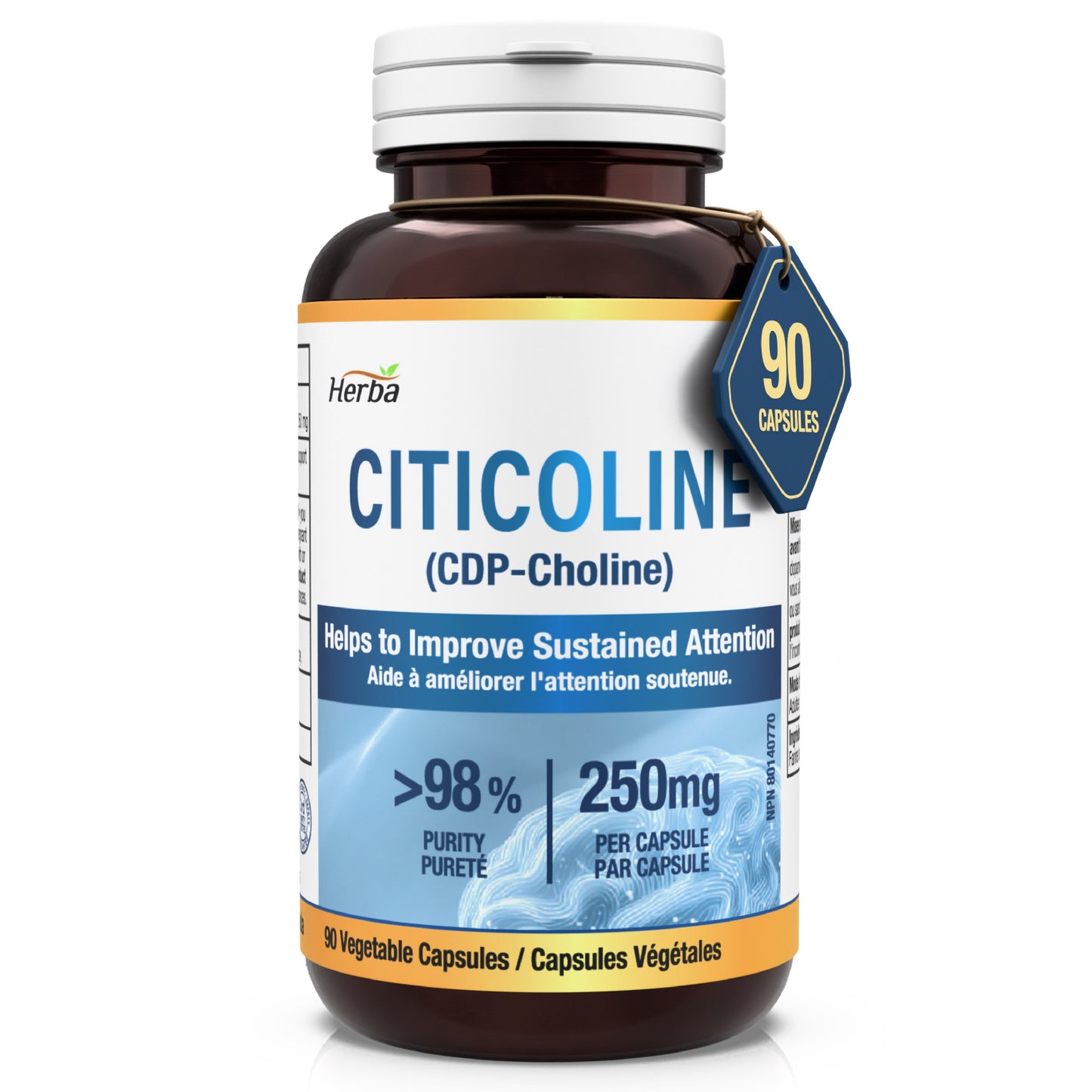 Herba  Citicoline 250mg - 90 Capsules