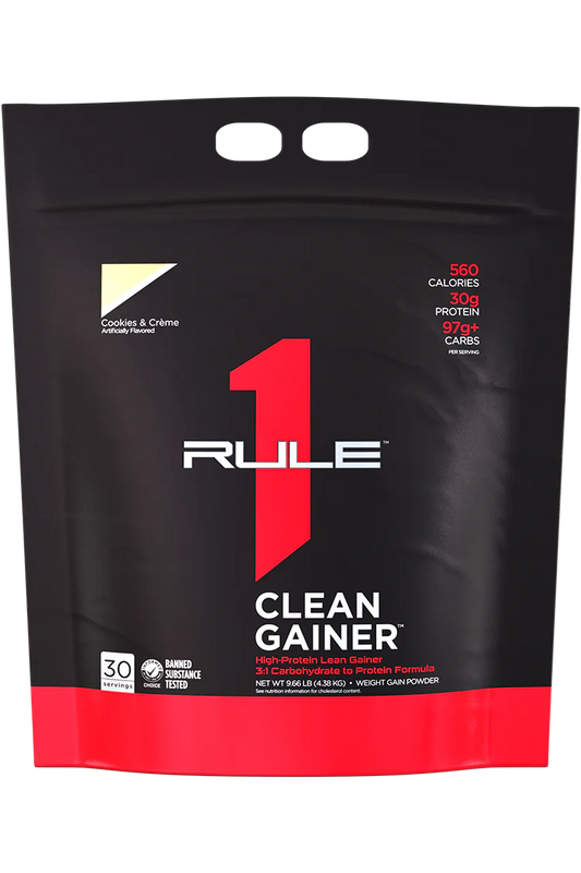 RULE 1   R1 CLEAN GAINER   COOKIES & CREME   30 serv