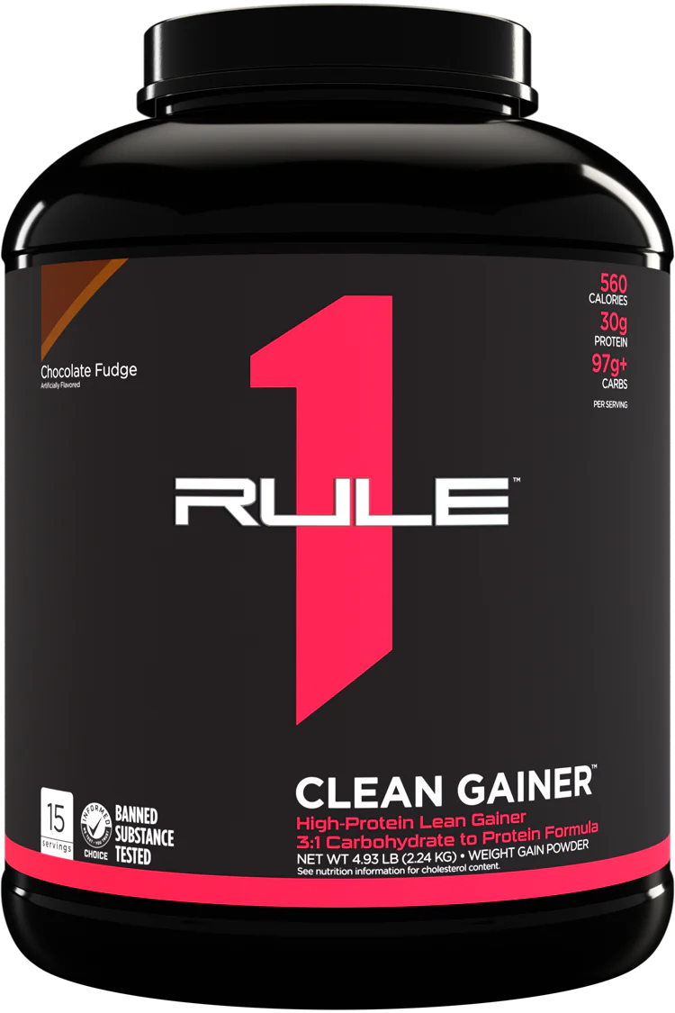 RULE 1   R1 CLEAN GAINER   CHOCOLATE FUDGE   15 serv