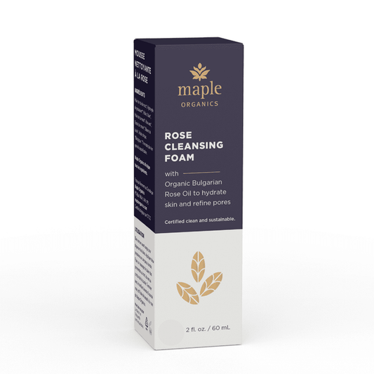 MAPLE ORGANICS    ROSE  CLEANSING  FOAM      60ml