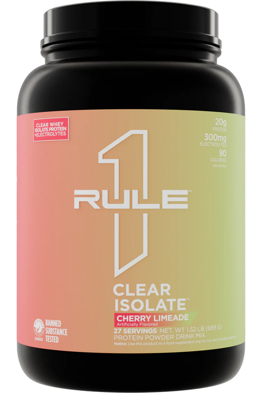 RULE 1 - R1 CLEAR WHEY ISOLATE - CHERRY LIMEADE - 1.52lbs