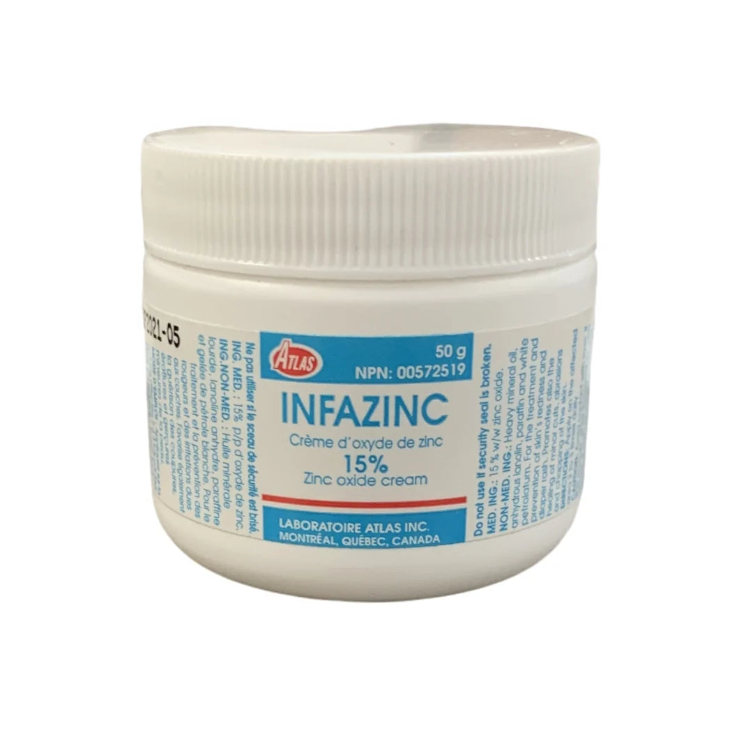 INFAZINC CR 15% 50G ATL CREAM