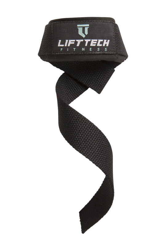 LIFT TECH FITNESS   WOMENS PADDED COTTON LIFT STRAPS "18"   TEAL