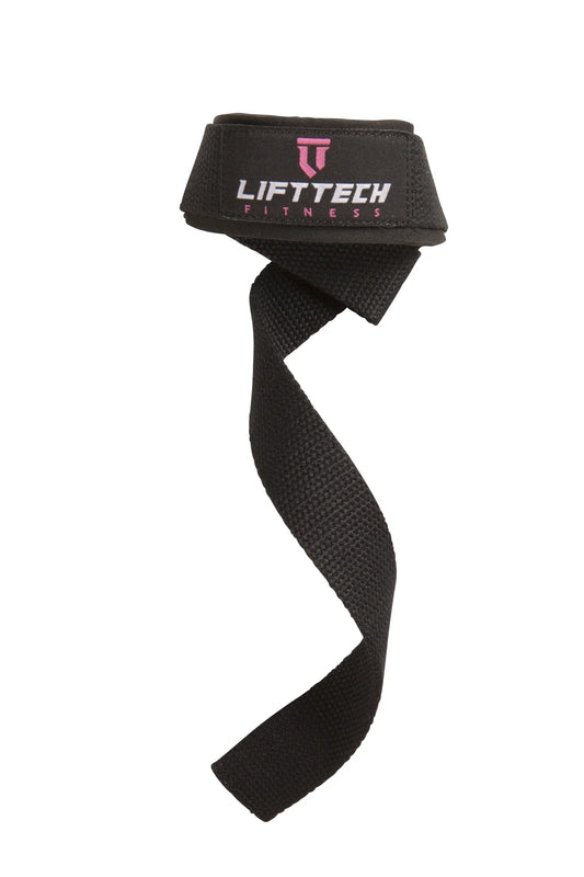 LIFT TECH FITNESS   WOMENS PADDED COTTON LIFT STRAPS "18"   PLUM