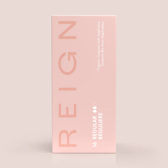 REIGN   Organic Tampons with applicator - Regular   16 Units/box